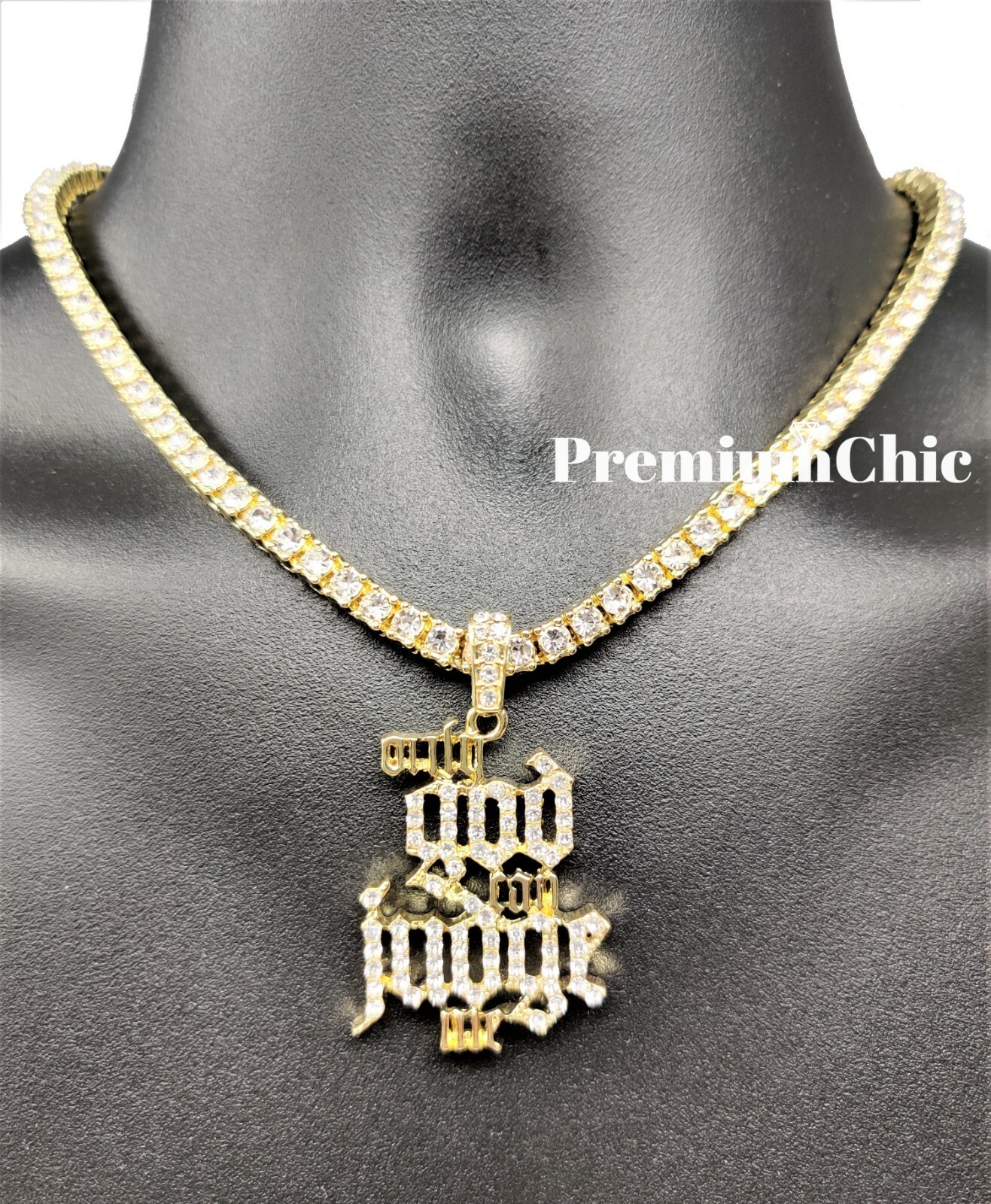 ONLY GOD CAN JUDGE ME Pendant Necklace w Rope or Tennis Chain Plated CZ Jewelry