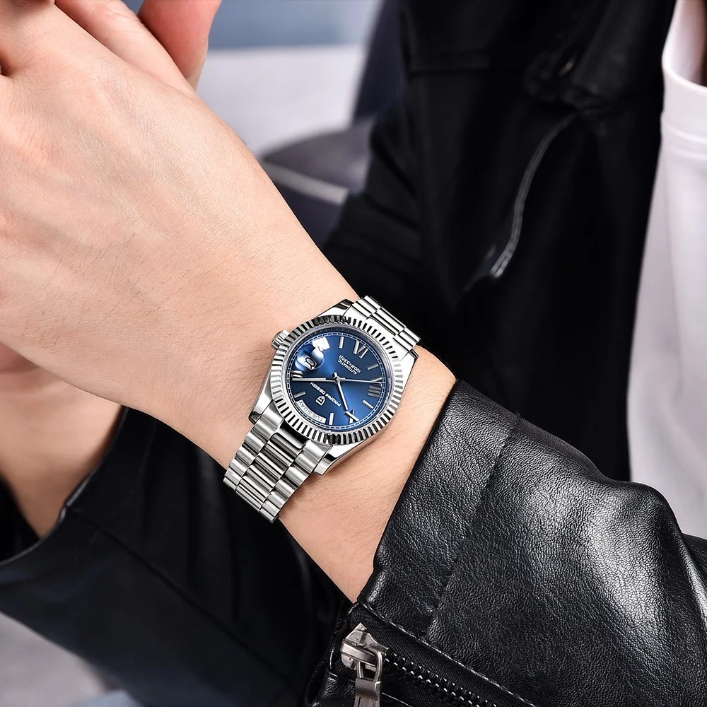 PAGANI DESIGN PD1752 Blue Dial Automatic Stainless Steel Luxury Men’s Watch
