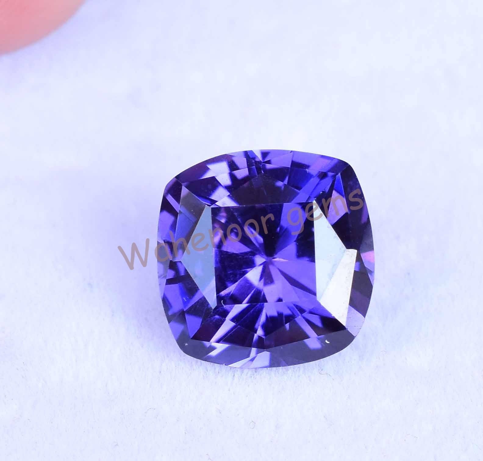 Natural 7.35 Ct Boysenberry Sapphire Cushion Master Shape Certified Gemstone