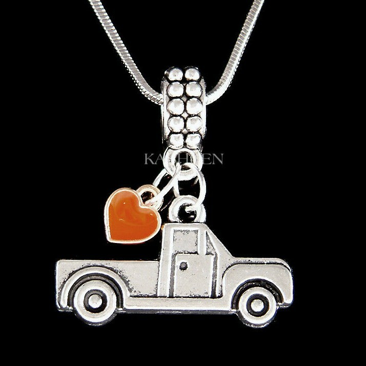 Pickup Truck Love Heart Trucker Delivery Men Uber Driver Contractor Necklace New