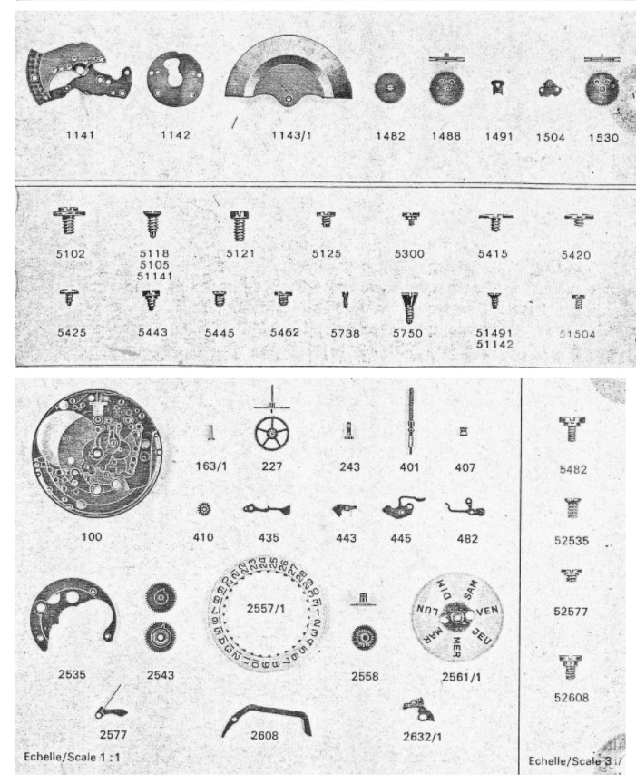 Zodiac cal 86 part chose from the list used – movement part zodiac 86