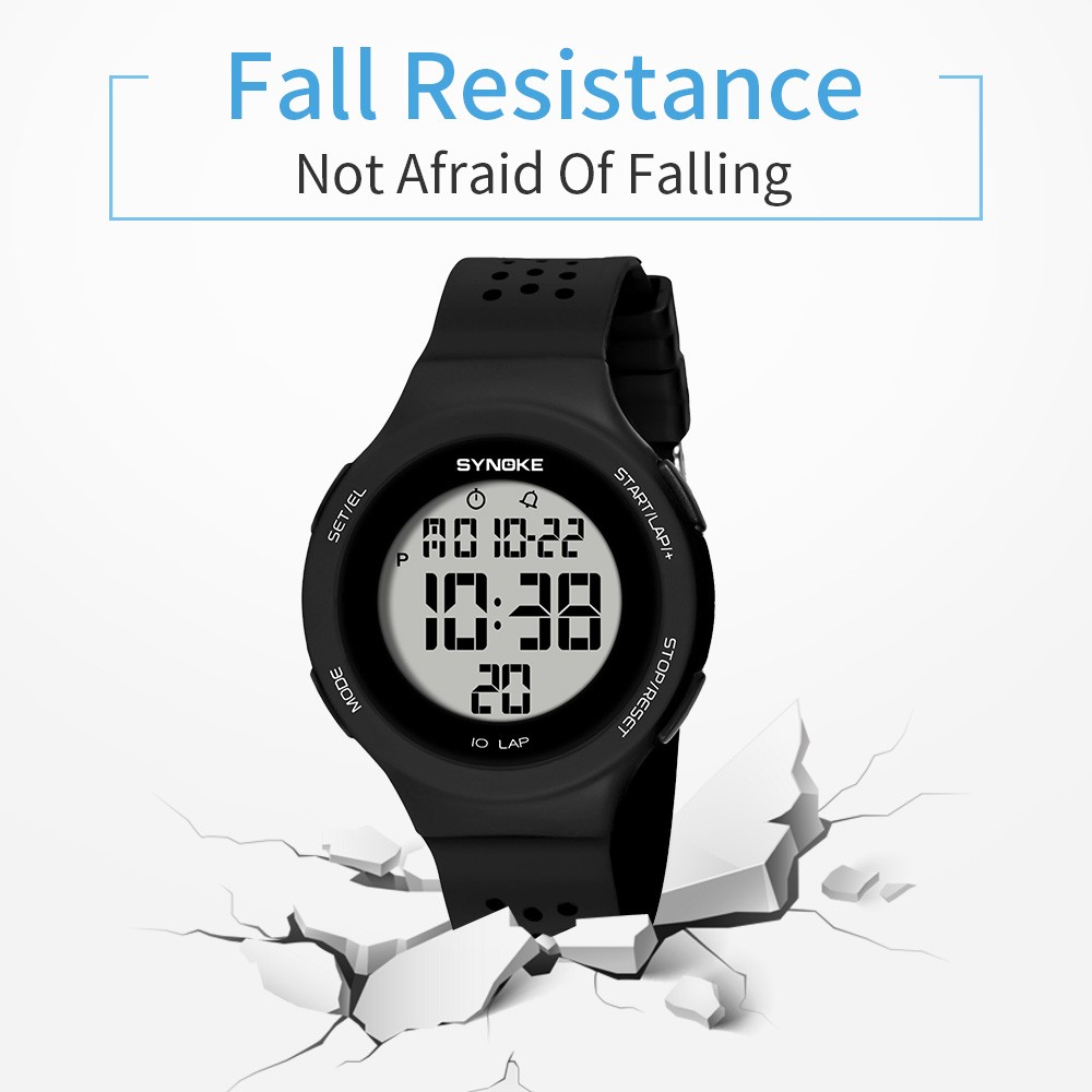 Womens Girls Outdoor Sport Digital Watch Waterproof Back Light LED Watch Gift