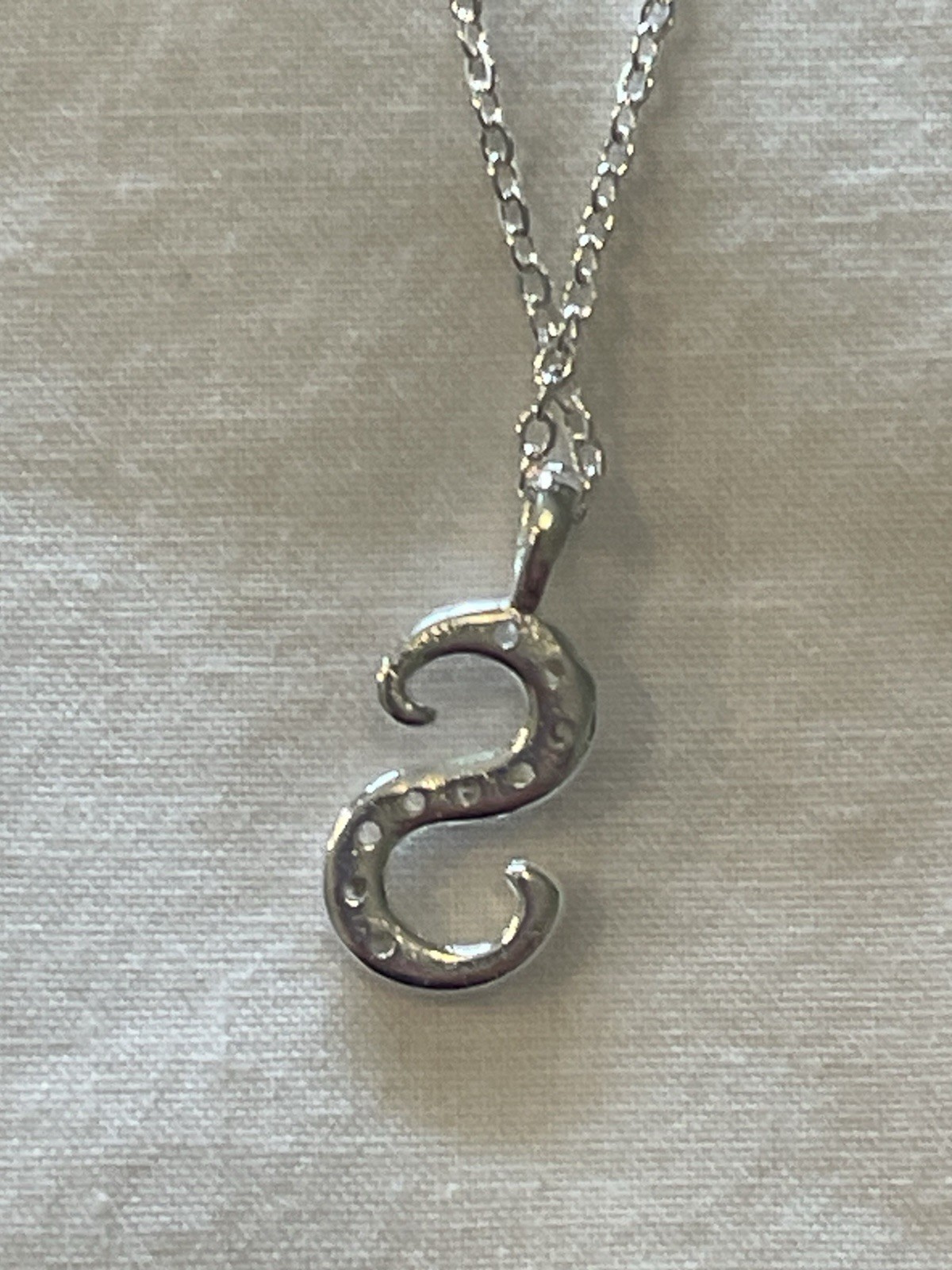925 Sterling Silver Initial Necklaces For Women S Letter, 18 Inch Cable Chain