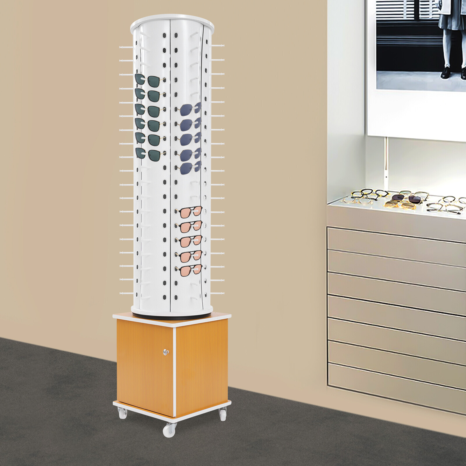 Glasses Storage Display Stand Commercial Eyewear Hanging Rack Sunglasses Storage