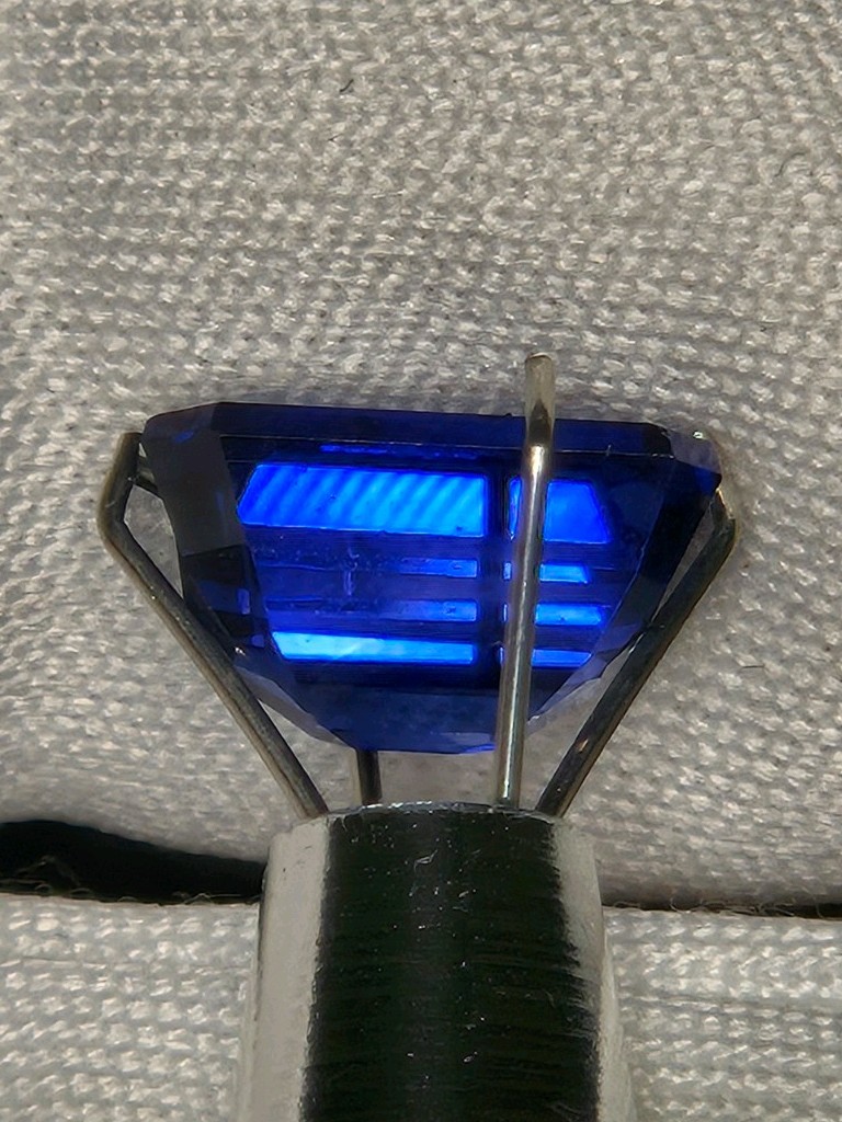 2.80ct Synthetic Blue Spinel Emerald Cut Cobalt Blue Lab-Created Loose Gem