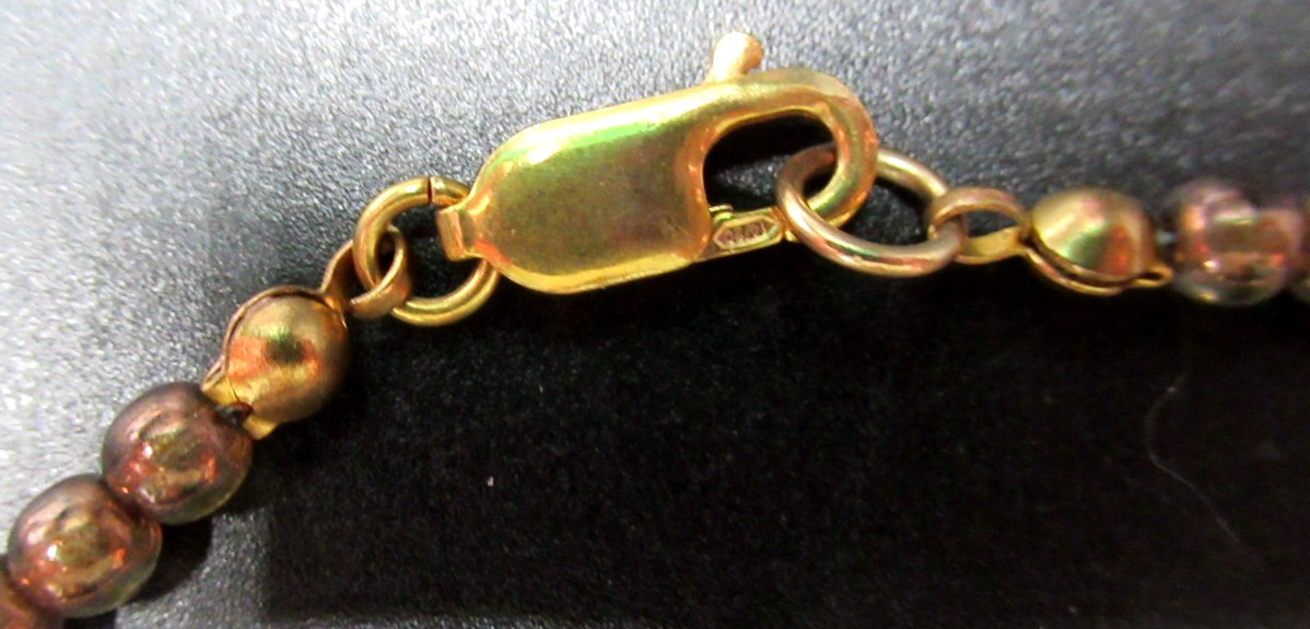Beautiful Yellow Green & Brick Red Czech Glass & Bead Drippy Necklace