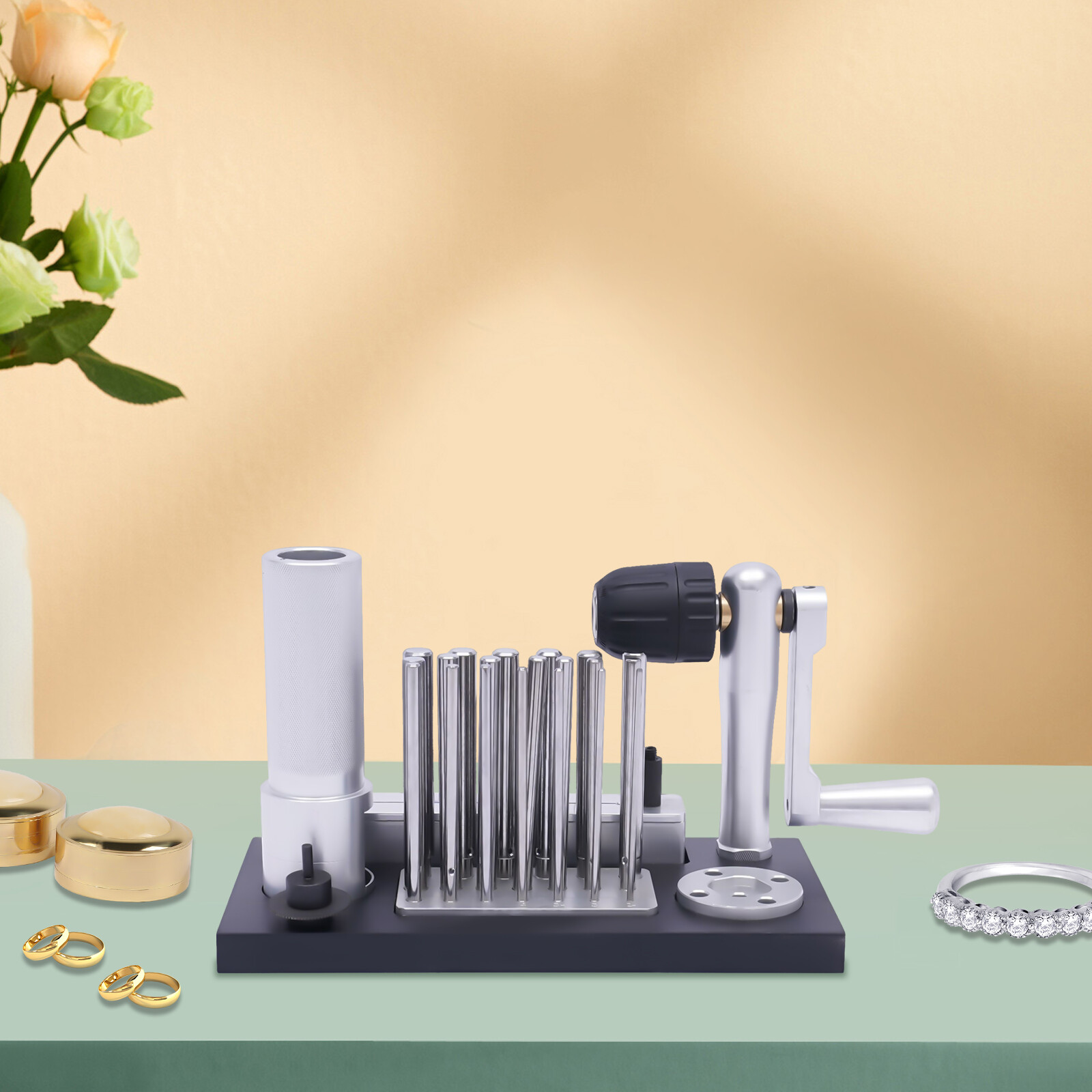2.5mm-12mm Manual Jump Ring Maker Jewelry Making Cutter Wire Drawing Machine Kit