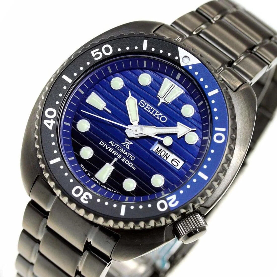 SEIKO Prospex SRPD11J1 Save The Ocean Turtle Automatic Black IP Made in Japan
