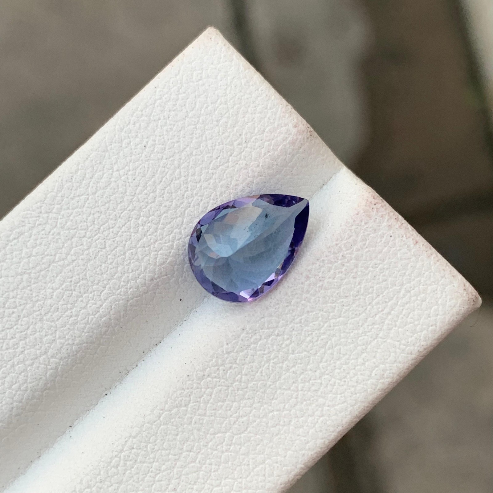 Certified 2.68 Cts Natural Eye Clean Blue Tanzanite Pear Cut Gemstone Tanzania