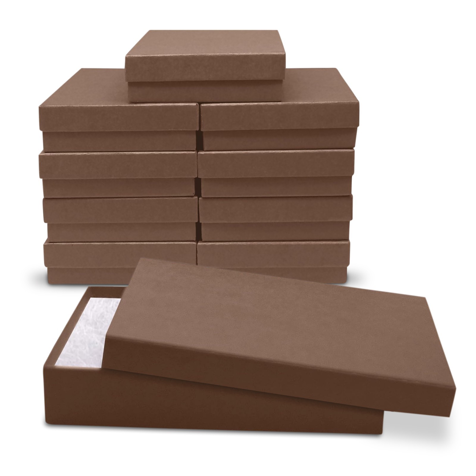 Made In US Cotton Filled Gift Boxes Jewelry Cardboard Boxes 5.5X3.5X1 – 10pcs