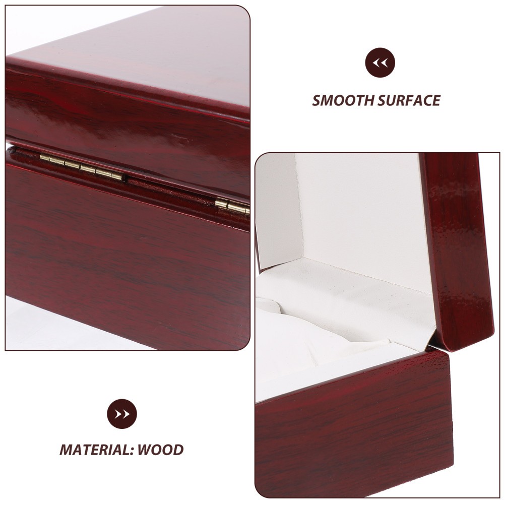 Luxury Wooden Watch Display Box for Storage and Gift Holder with Soft Pillows