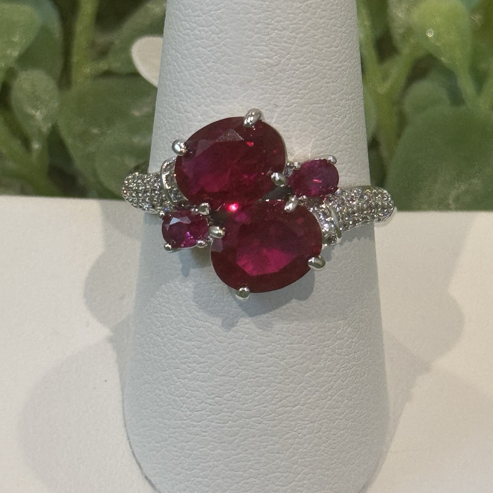 Bomb Party July 2026 The Fable Ring Ruby Rhodium Size 9 Ring