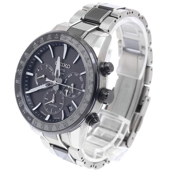 Seiko Astron SBXC011/5X53-0AD0 44mm Ti Black Dial Quartz: Solar Watch #C9933