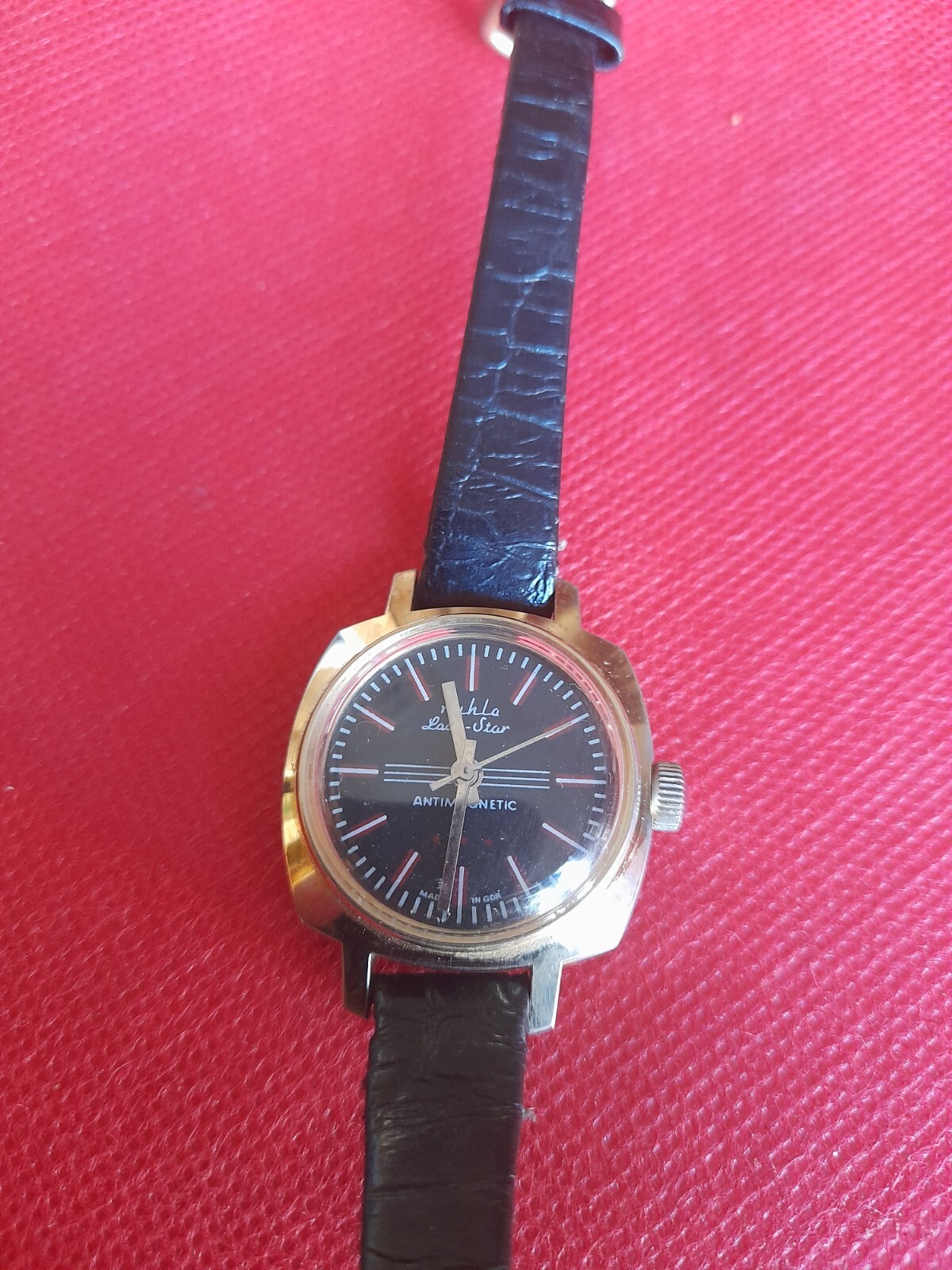 A Beuty Ruhla Lady Star Manual Wind Ladies Watch _3011