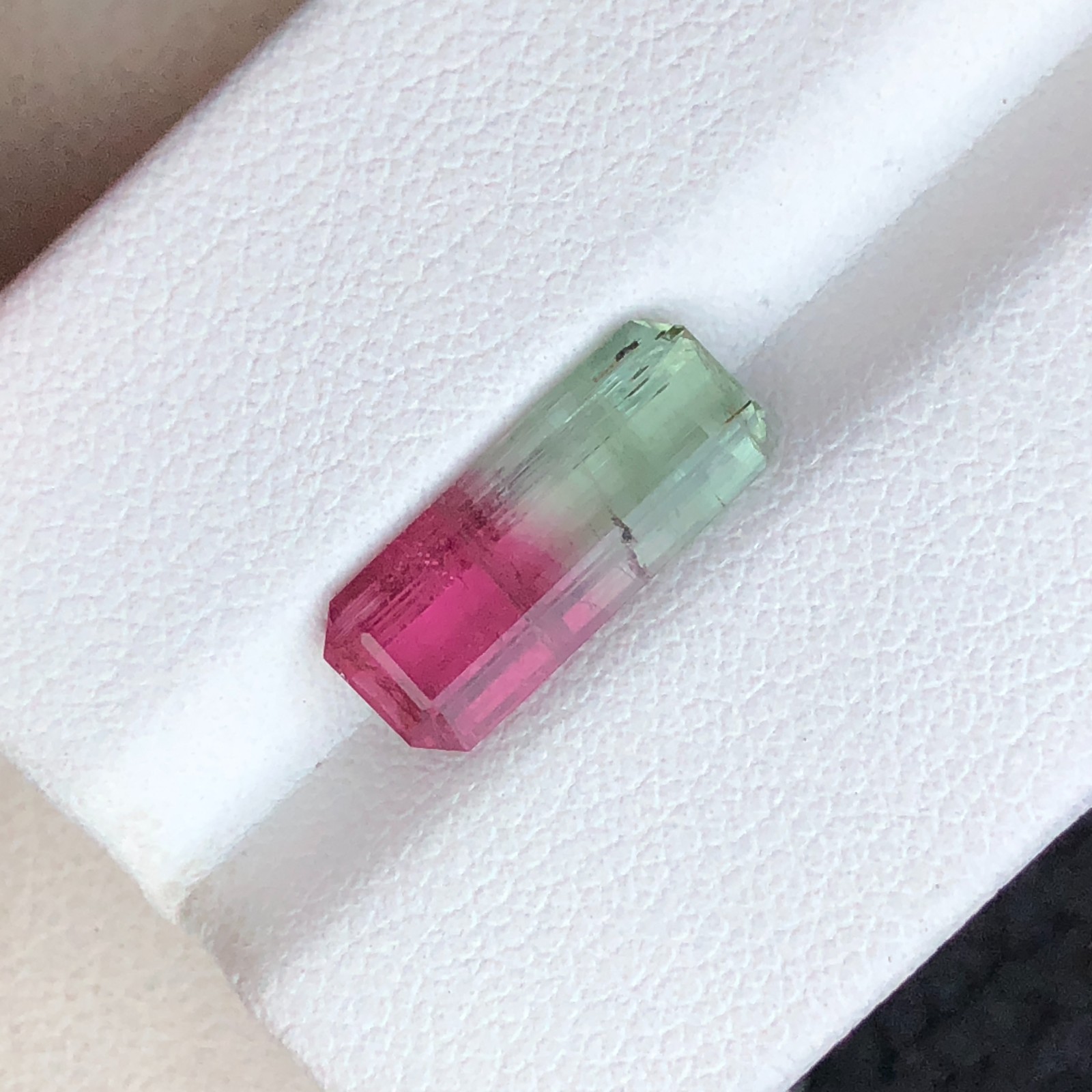 2.80 Ct Natural Bi-color watermelon Tourmaline loose Gemstone From Afghanistan
