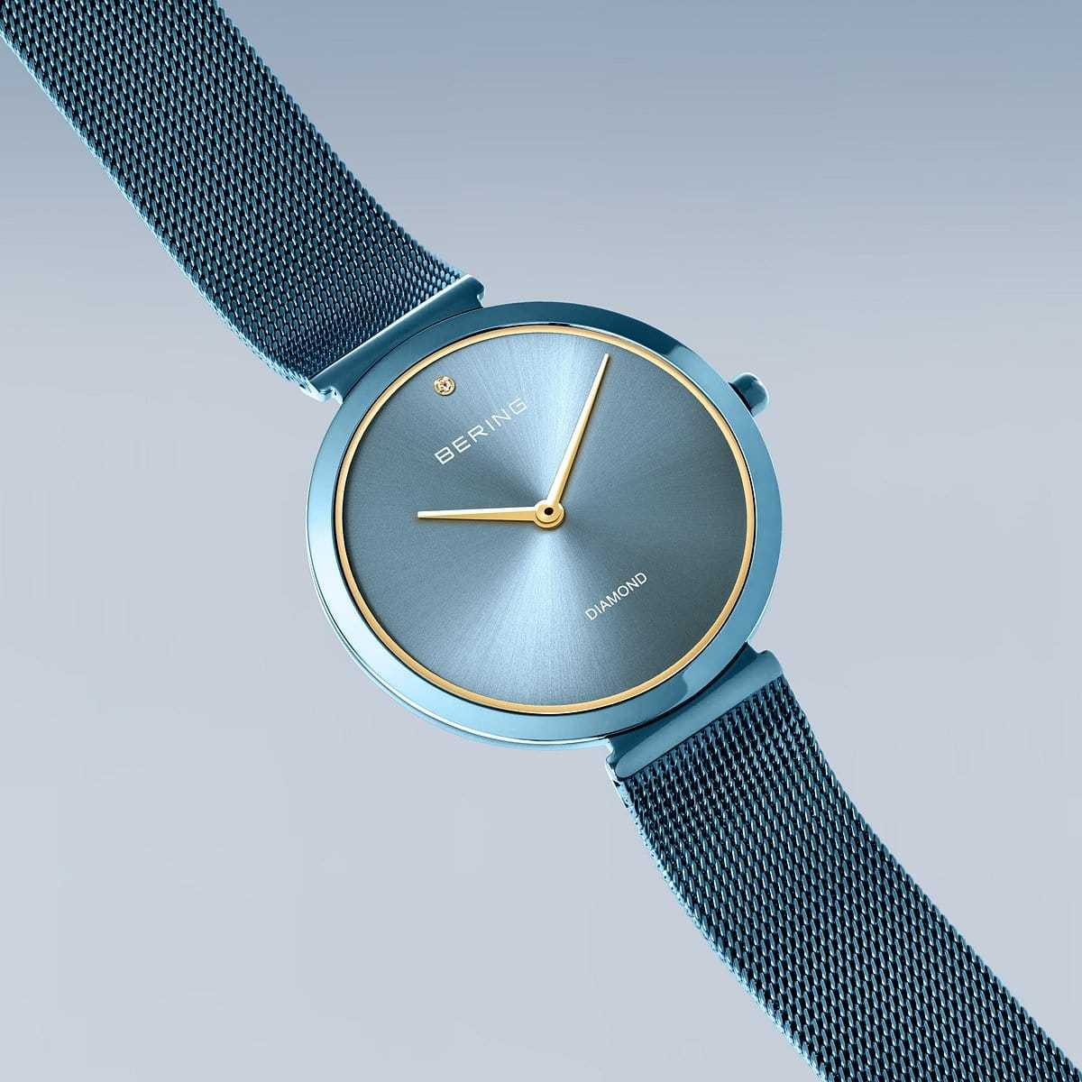 Bering Time – Charity – Womens Polished Blue Watch – 18132-Charity1