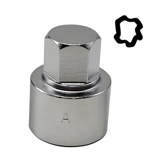 530 Wheel Locking Nut Key Compatible with VW VAG Volkswagen, (Socket Socket 530