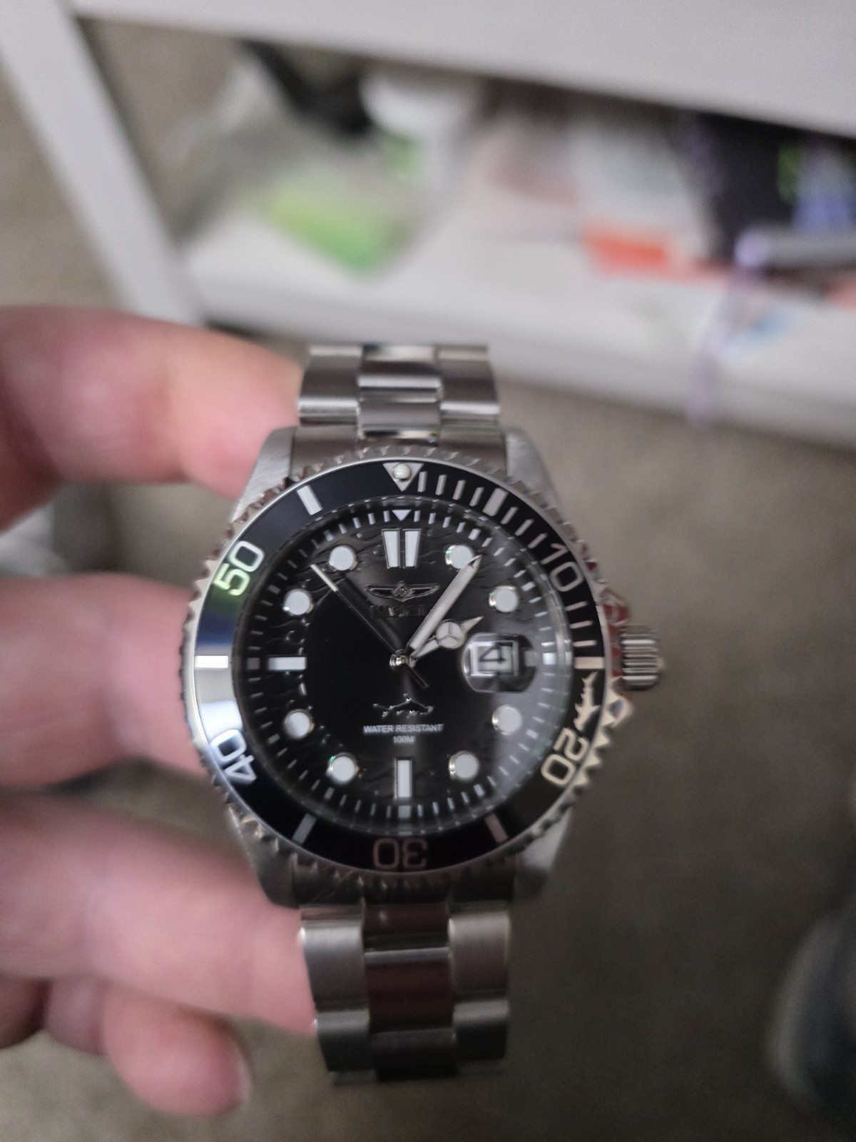 Invicta 30018 Pro Diver Men 43mm Stainless Steel Quartz Watch – Silver