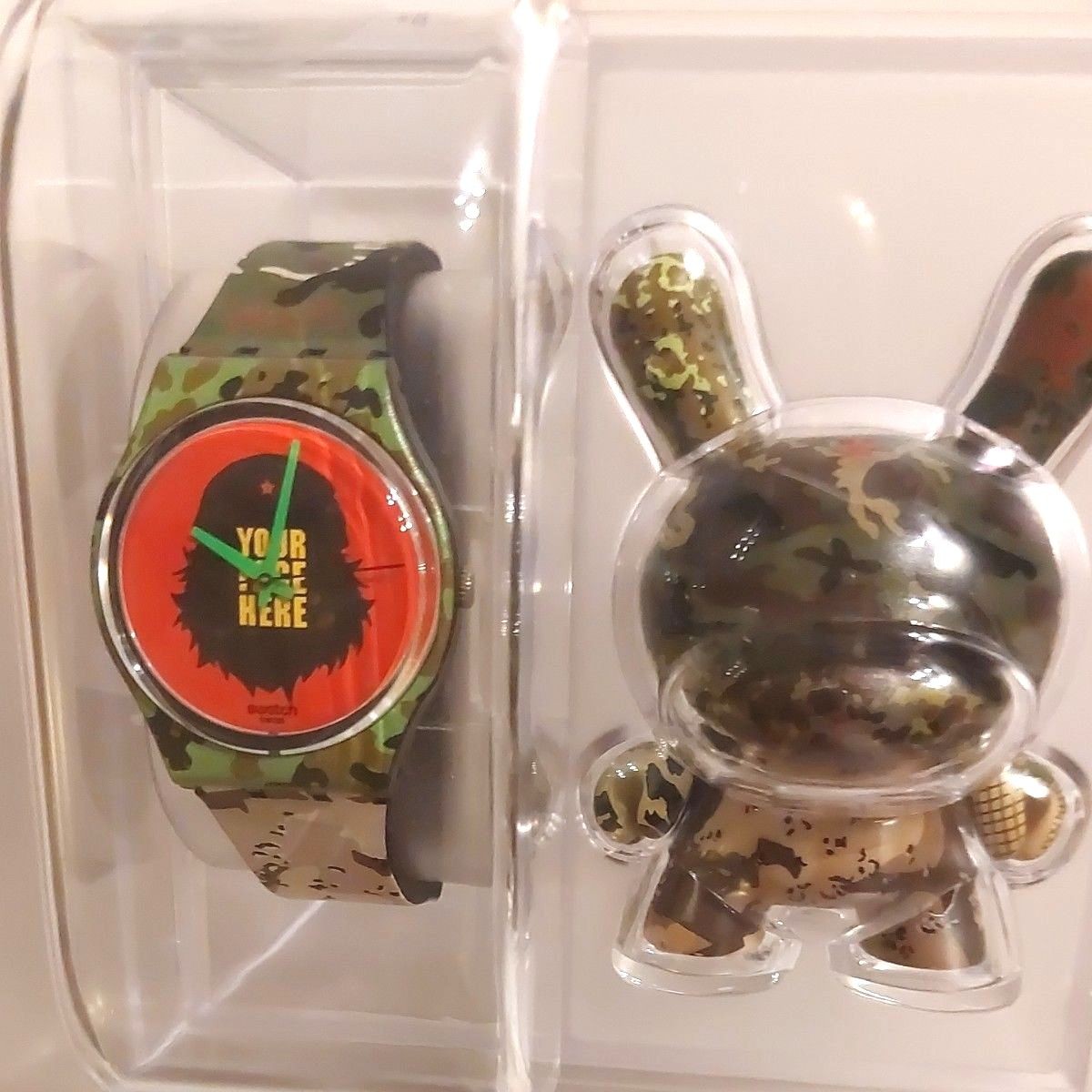 Swatch x Kidrobot Collaboration 2011 Watch with Figure – Brand New, Unused, Rare