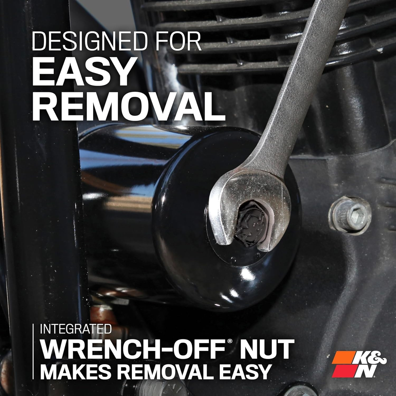 Motorcycle Oil Filter: High Performance, Premium, Designed to Be Used with Synth