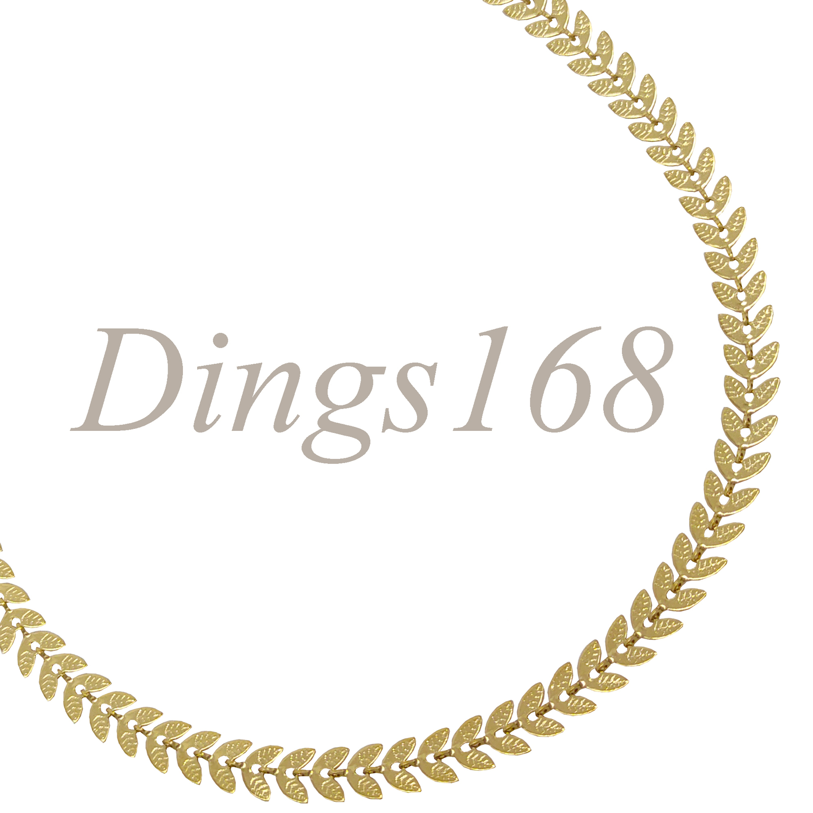 18K Gold Filled Designer Inspired Fish Tail Chain Necklace 16″/18″/20″/22″/24″