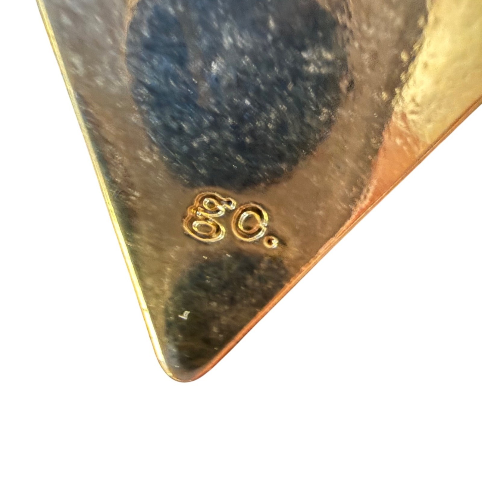GC Necklace Enamel Pink Triangle Pendant Barbiecore Gold Tone 18 to 20 inches
