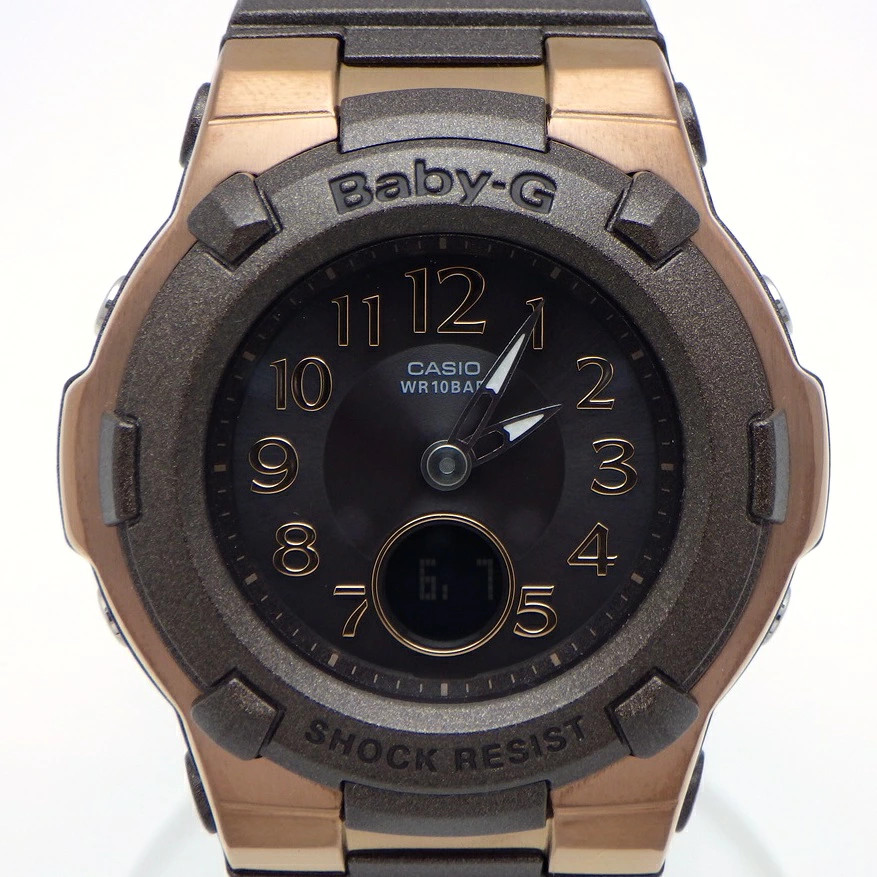 CASIO BABY G BGA 1100DC 5AJF Baby G Solar Radio Analog Digital Ladies Watch Brow