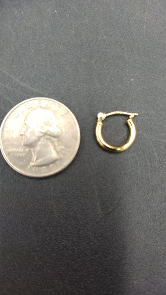 Gold Earrings 10K Yellow Gold 0.5g (ASA067590)