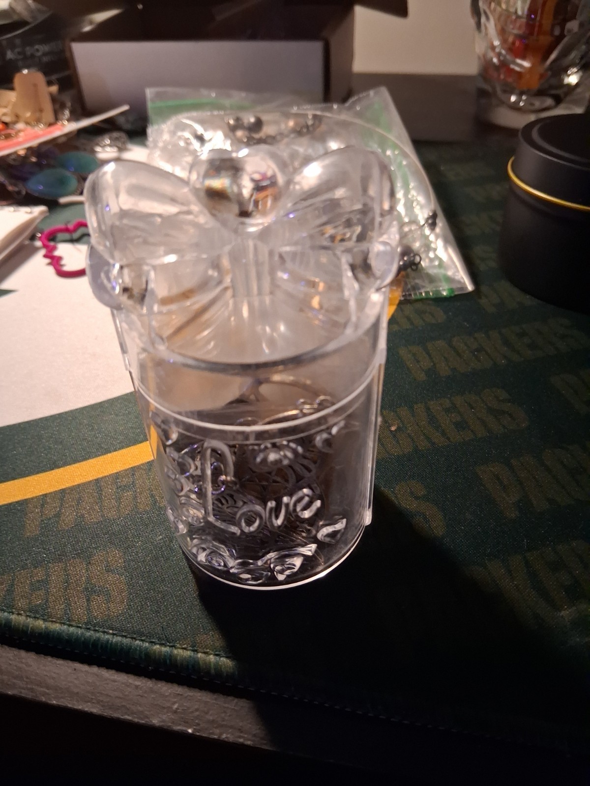 Love Mystery Jewelry Jar Has About 6 Pieces Of Jewelry Inside