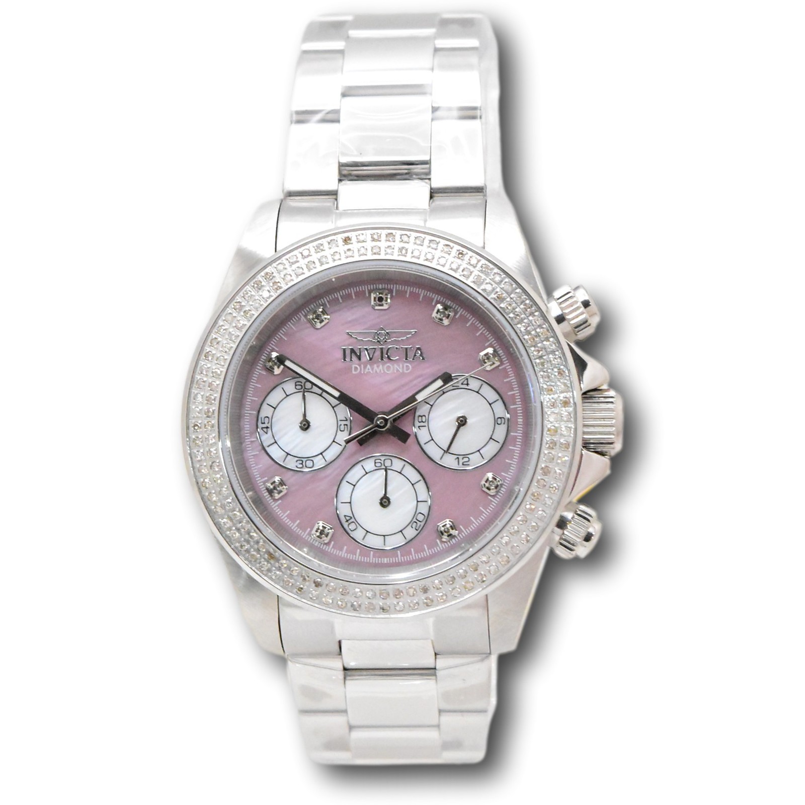 Invicta Elite Diamond 0.71 Carat Diamond Rose Mother of Pearl Watch 48756