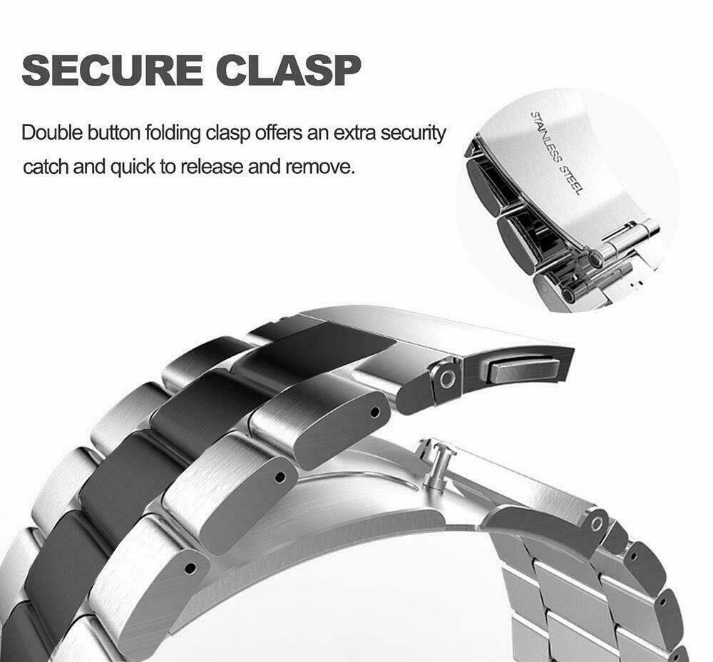 For Samsung Galaxy Watch 46mm R800 Stainless Steel Watch Band Strap Bracelet New