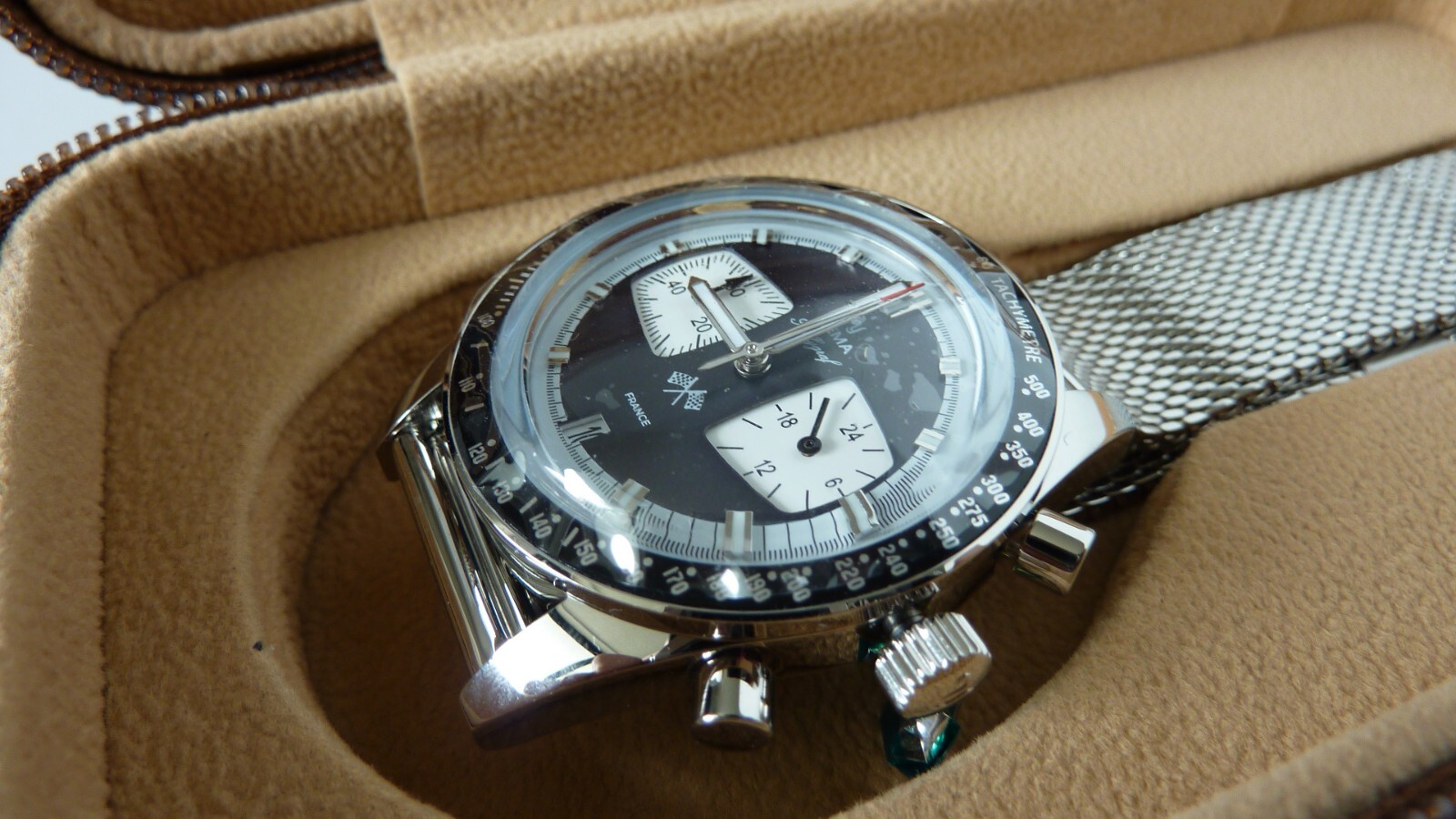 Yema Rally Graf Reverse Panda Dial Collector’s WATCH NEW