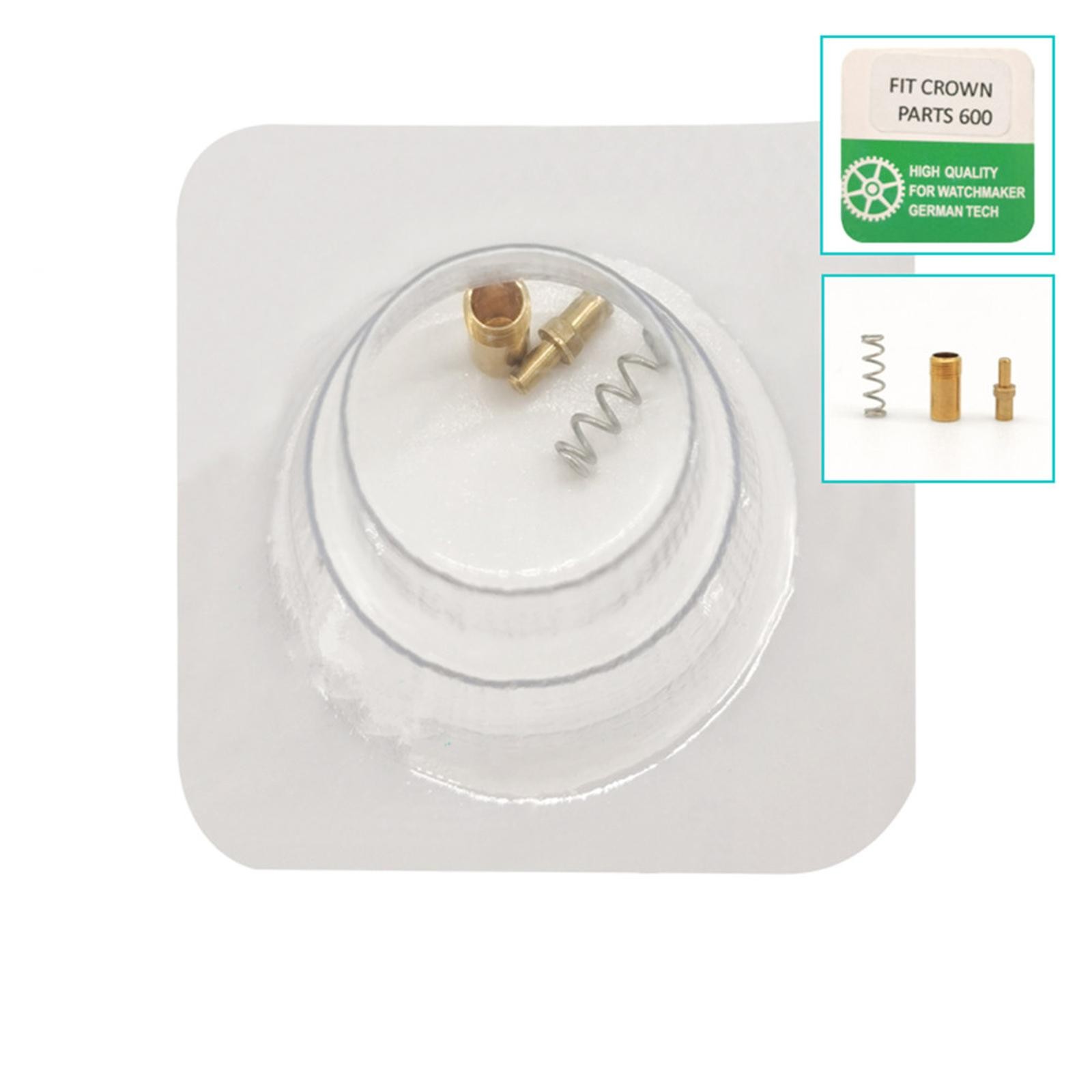 Watch Crown Tube + Spring Set Replacement For RLX 6.0mm 24-600 Part No. 600