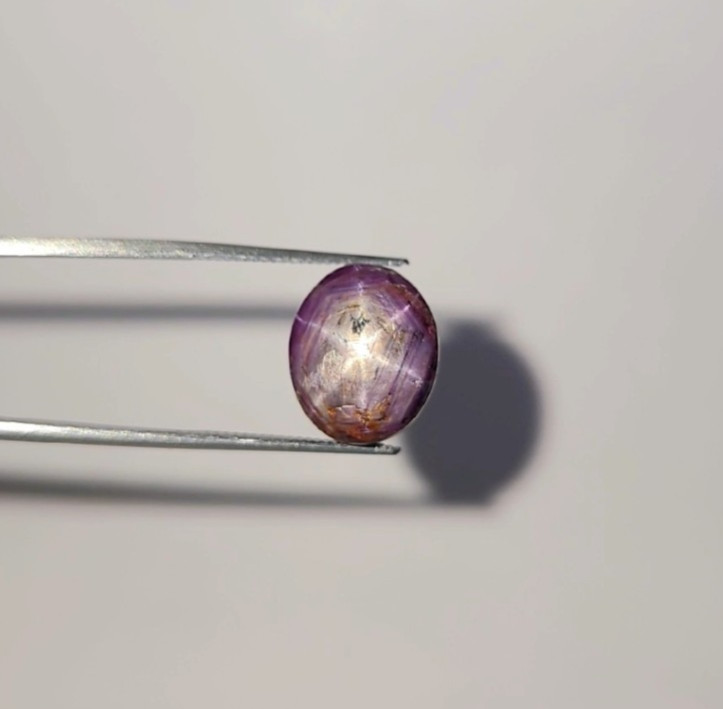 Natural Star Sapphire Cabochon 11.70 ct Purple Oval untreated loose gemstone