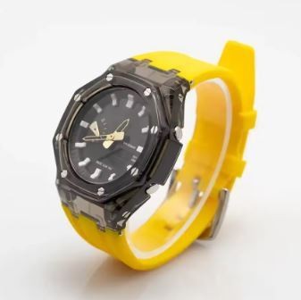 [Unused] G-SHOCK GA-2100 GA-2110 GA-B2100 Clear black bezel yellow yellow belt
