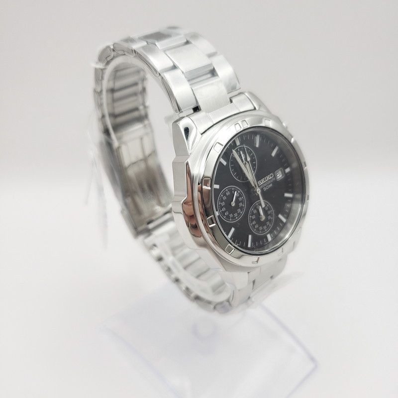 SEIKO Men’s Wristwatch Chronograph 7T92 0CA0 Black Dial SND191P1