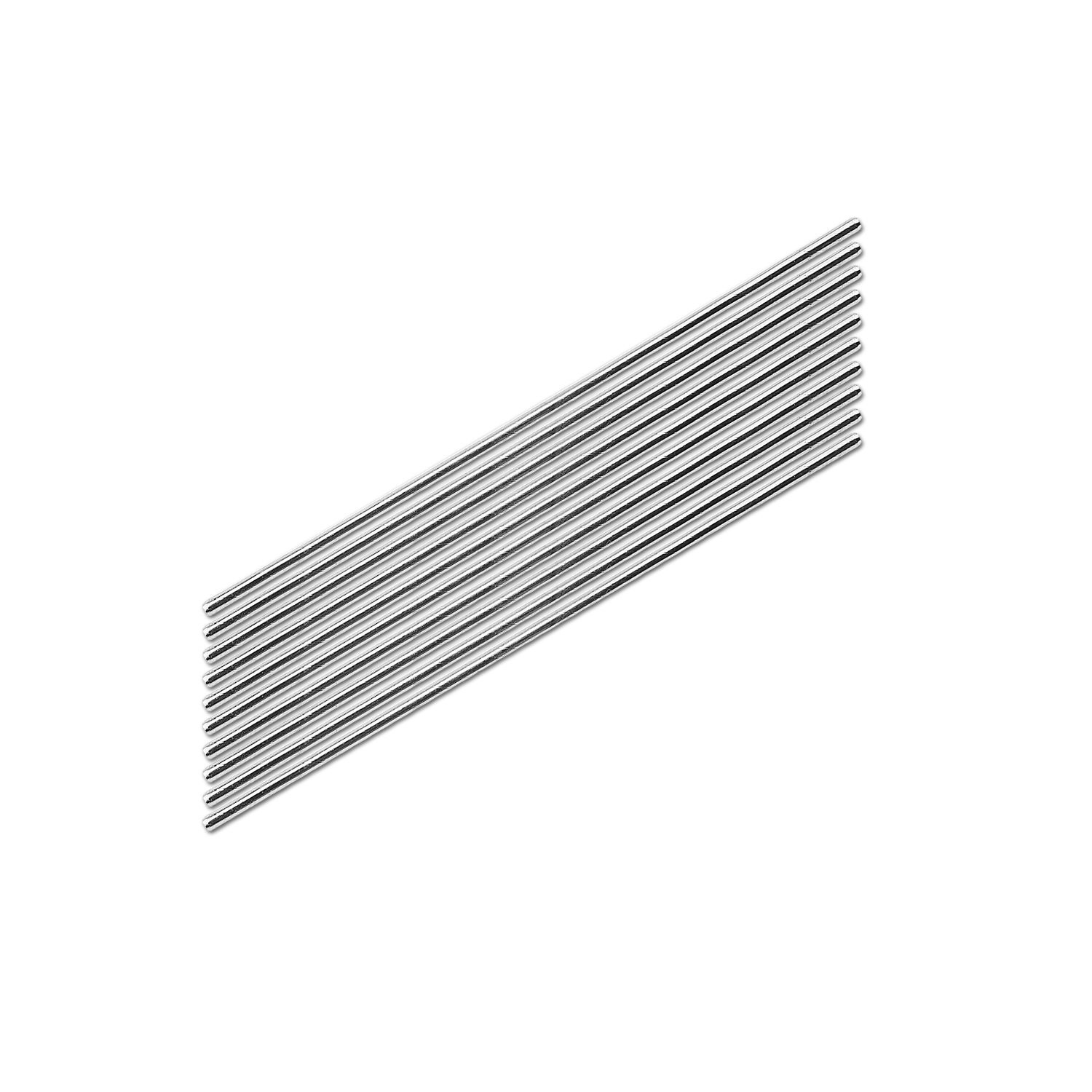 2mm x 100mm Model Straight Metal Round Shaft Rods, 10 Pieces 2mm x 100mm