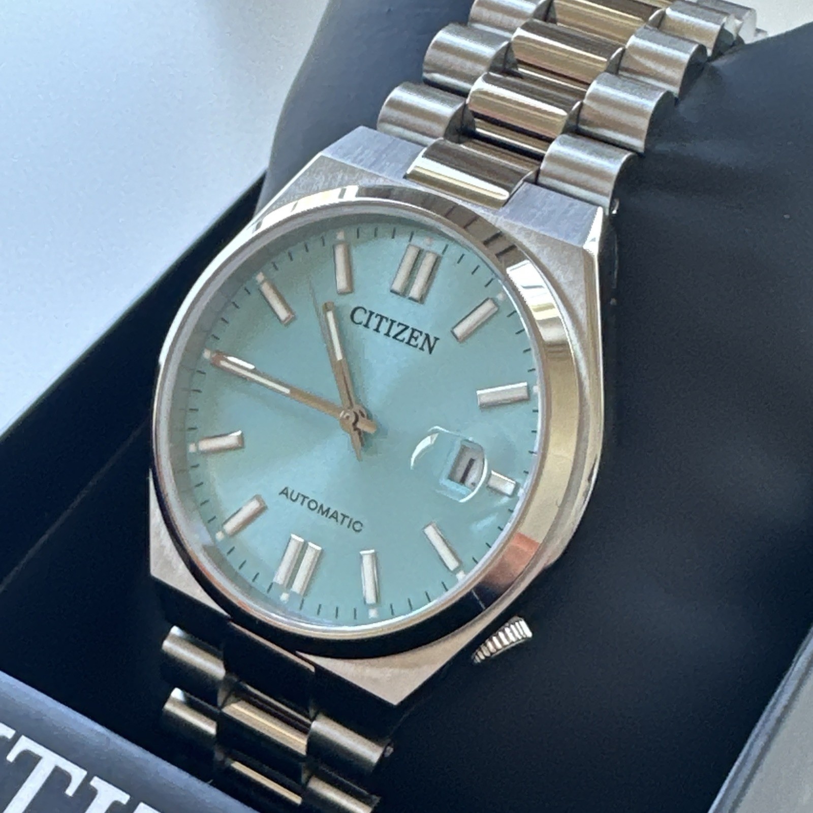 Citizen Men’s Tsuyosa Automatic Blue Stainless Steel Date Watch 40MM NJ0151-53M