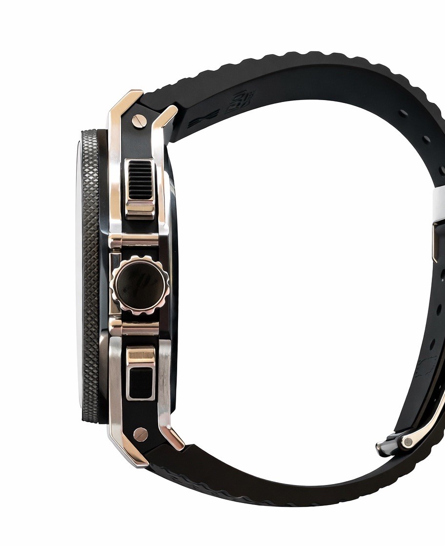 HUBLOT BIG BANG 44MM CARBON FIBER DIAL CERAMIC BEZEL 301.SB.131.RX RUBBER STRAP