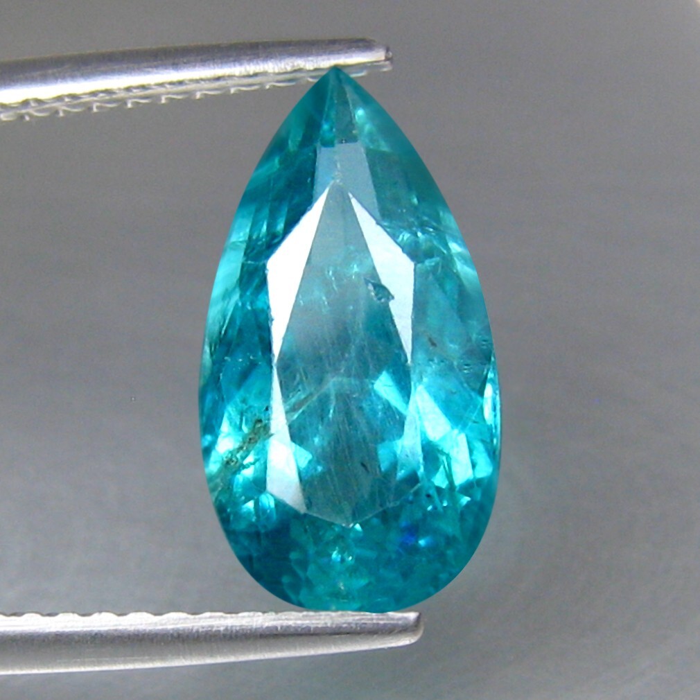 3.29 CTS 12x7mm FABULOUS FIRE SPARKLING NATURAL PARAIBA BLUE APATITE LOOSE