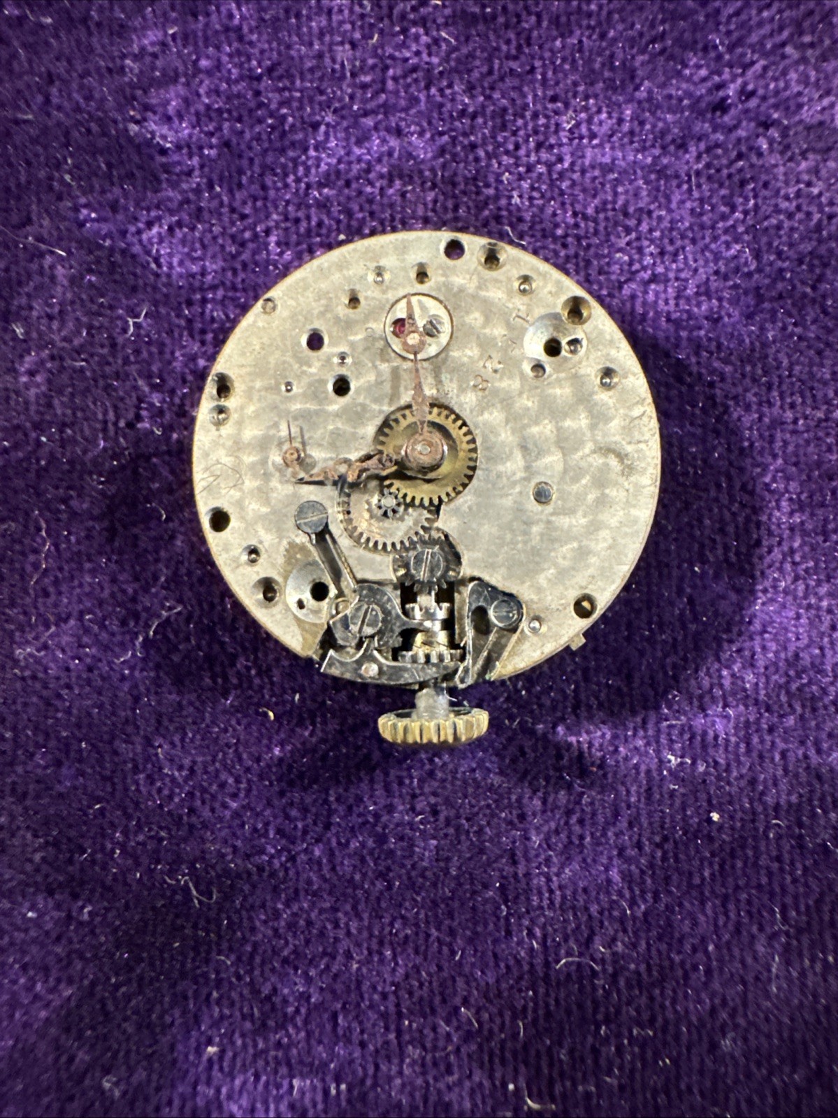 Vintage Movado Movement For Parts Or Repair With Hands 21.5mm