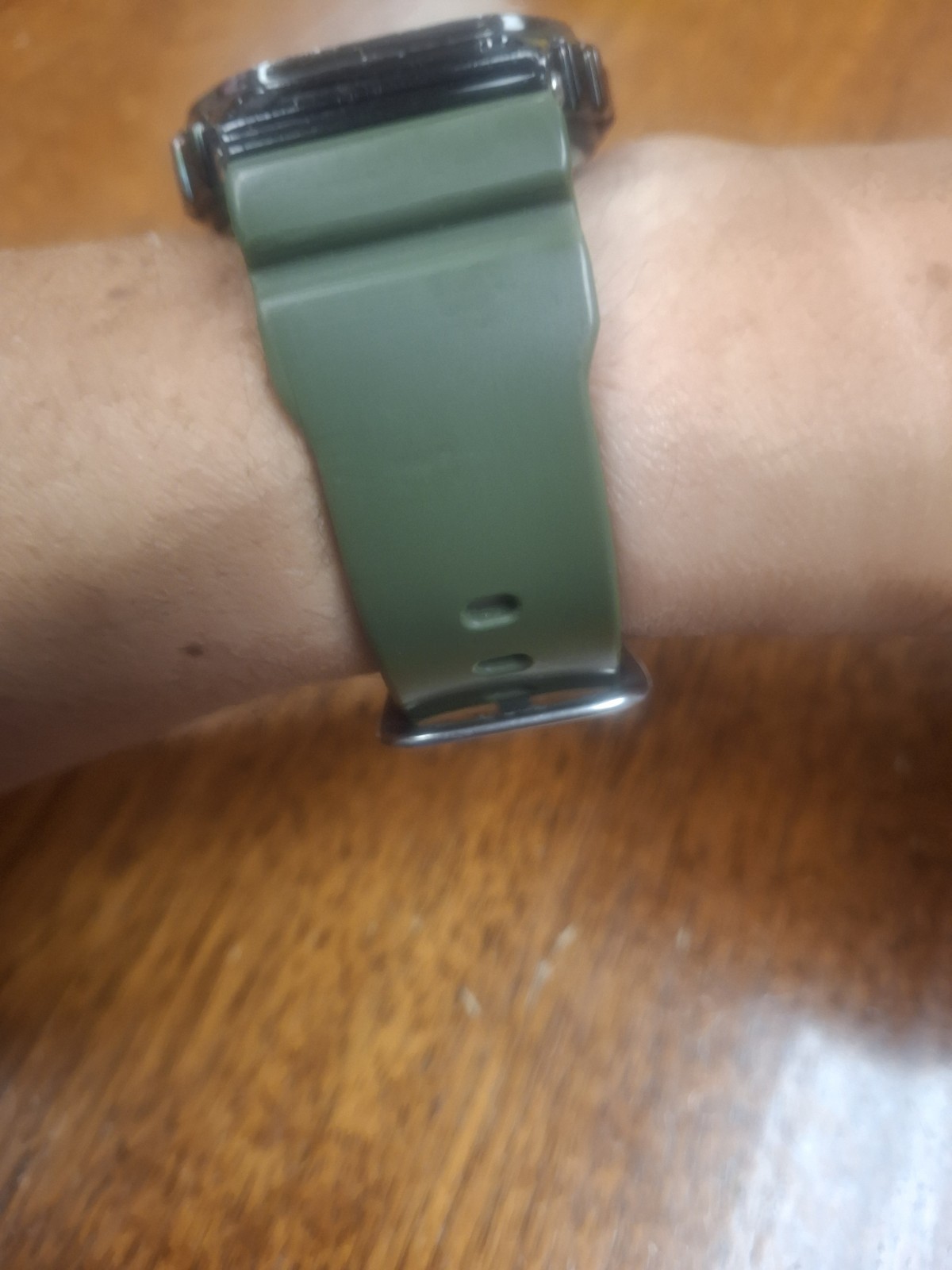 Casio G-shock GM-5600B Negative Display Metal Bezel Green Band Watch