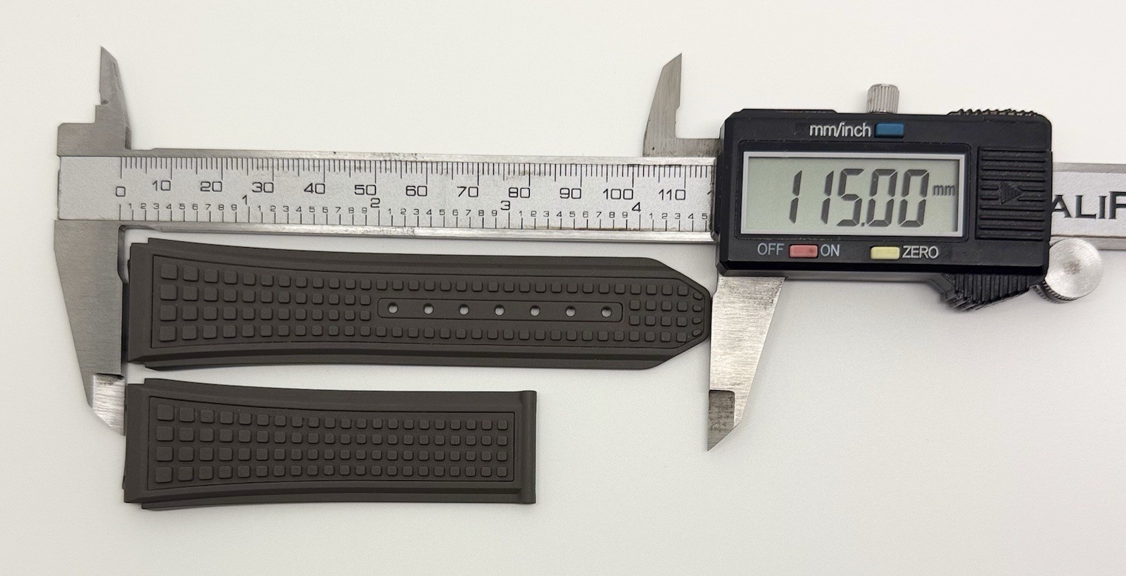 Zenith Defy 21 23mm x 22mm Gray Rubber Watch Strap Band 2322-787 Authentic OEM