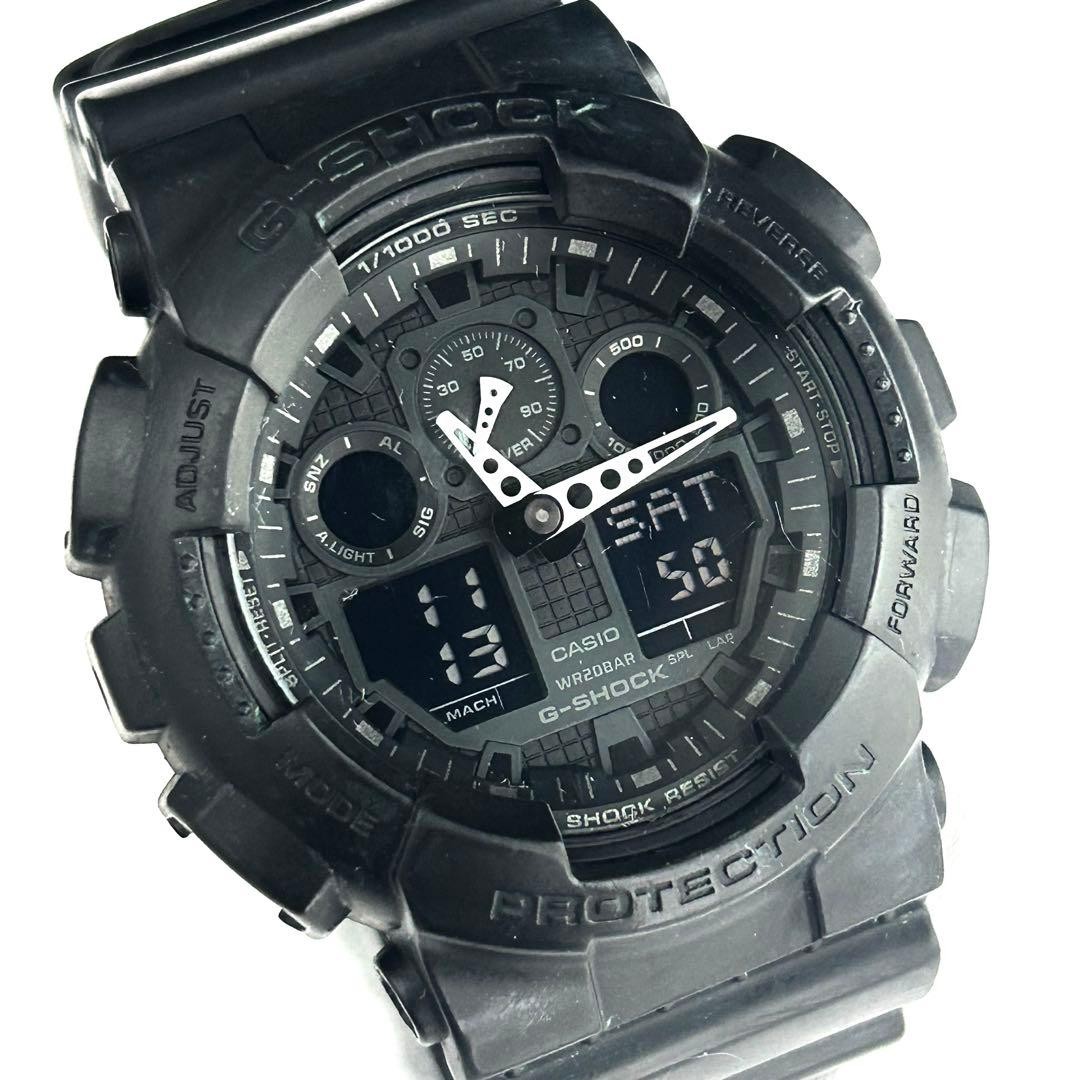 G-SHOCK GA-100 All Black CASIO (Good working condition)