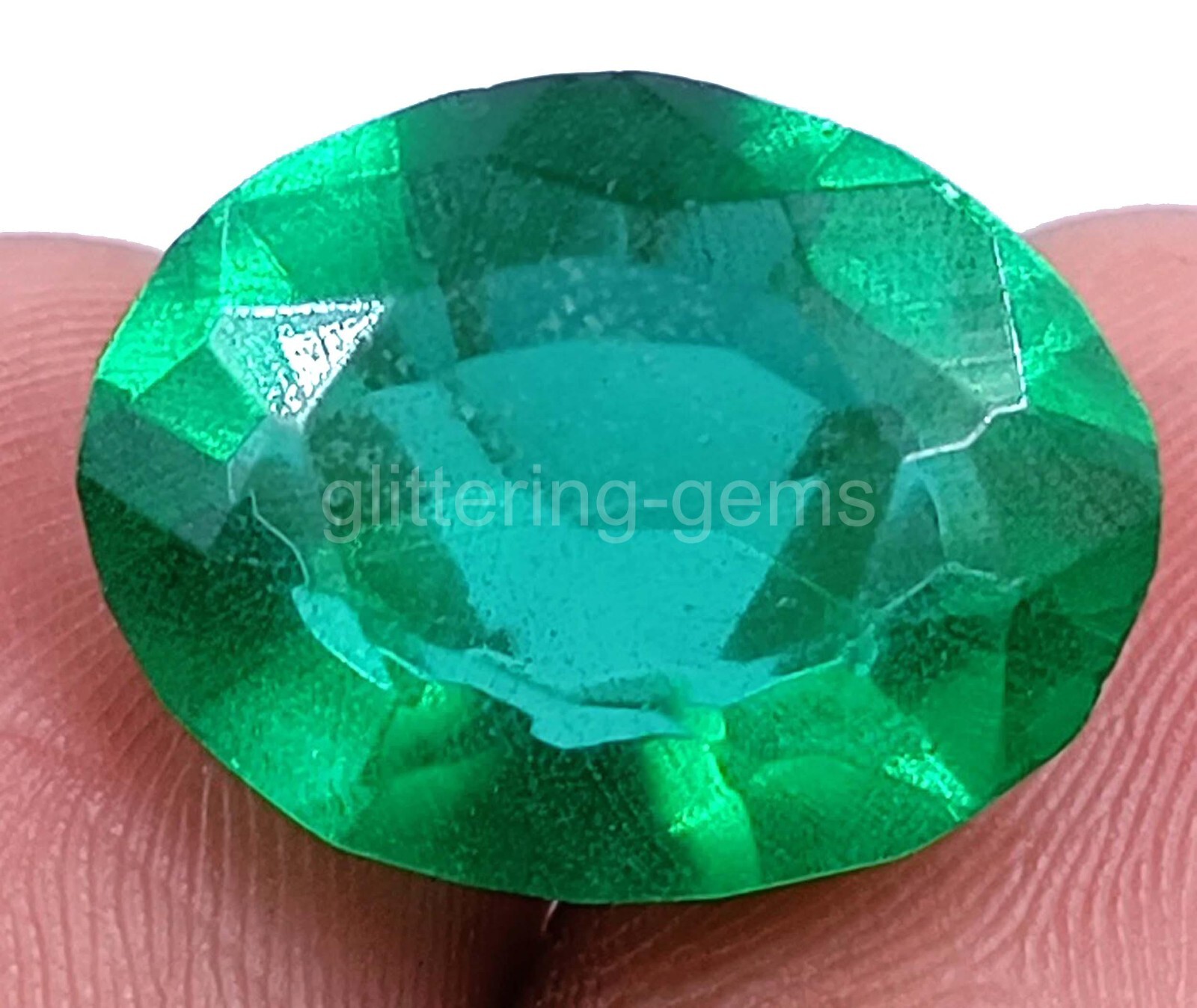 7.00 CT Pakistani Green Emerald IGL Certified Oval Cut Loose Gemstone 5JJV