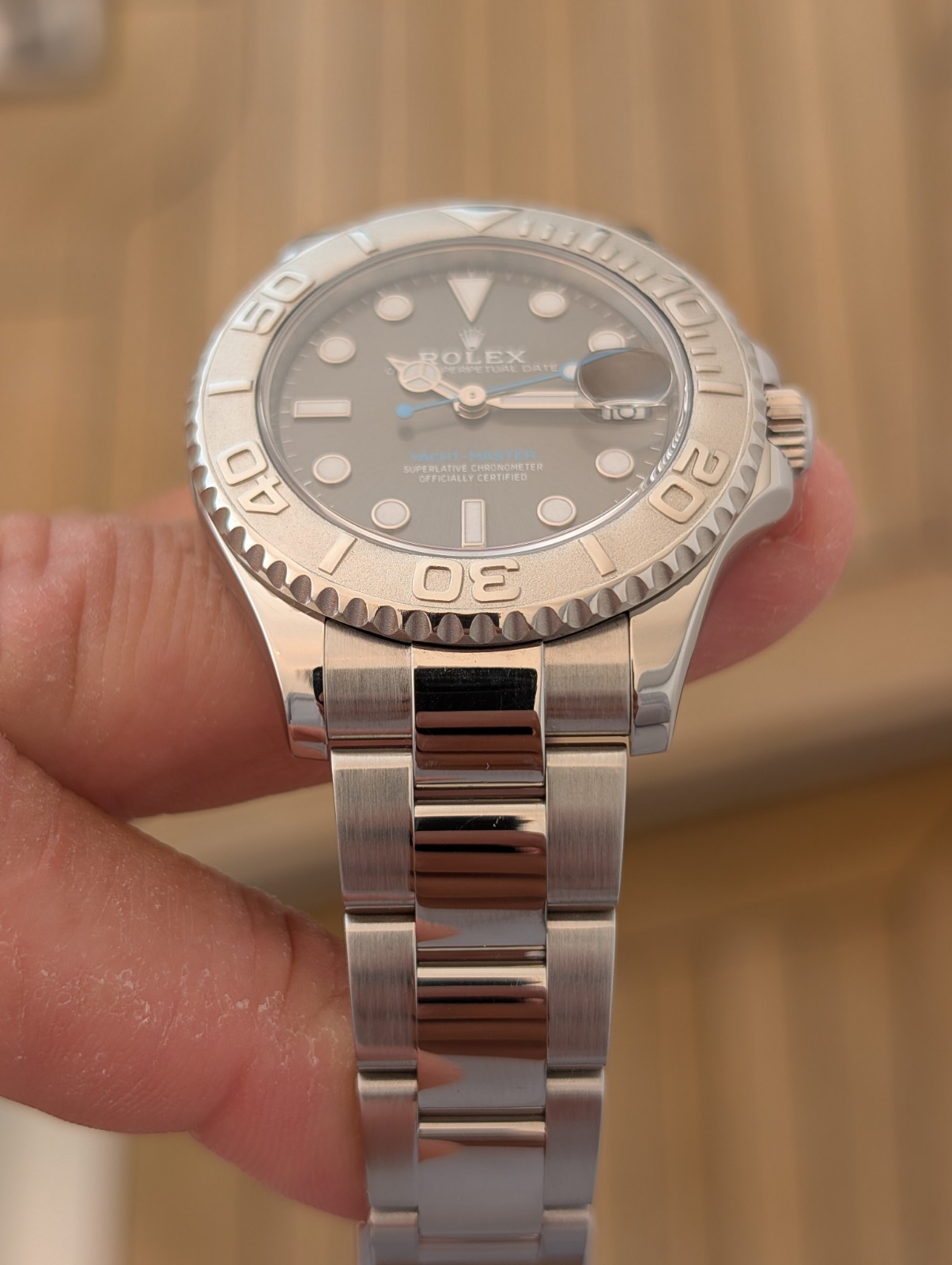 2020 Rolex Yacht-Master 37mm 268622 Rhodium Dial with Platinum Bezel