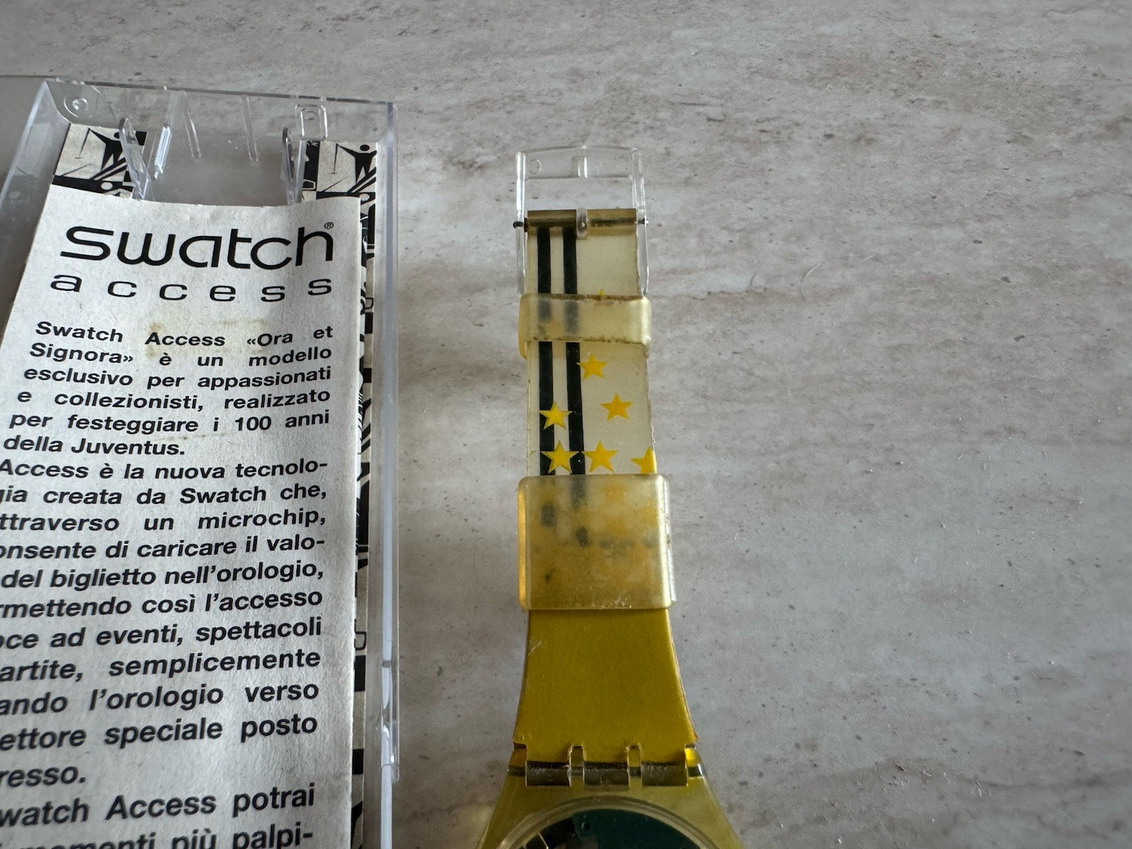 1997 Juventus Centenary Limited Edition Swatch Watch In Collectible Box