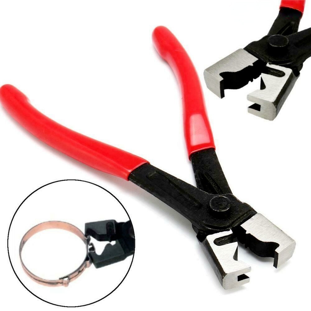 130Pcs Ear Cinch Hose Clamps Assorted Stainless Steel Rings Crimp Pinch Plier US