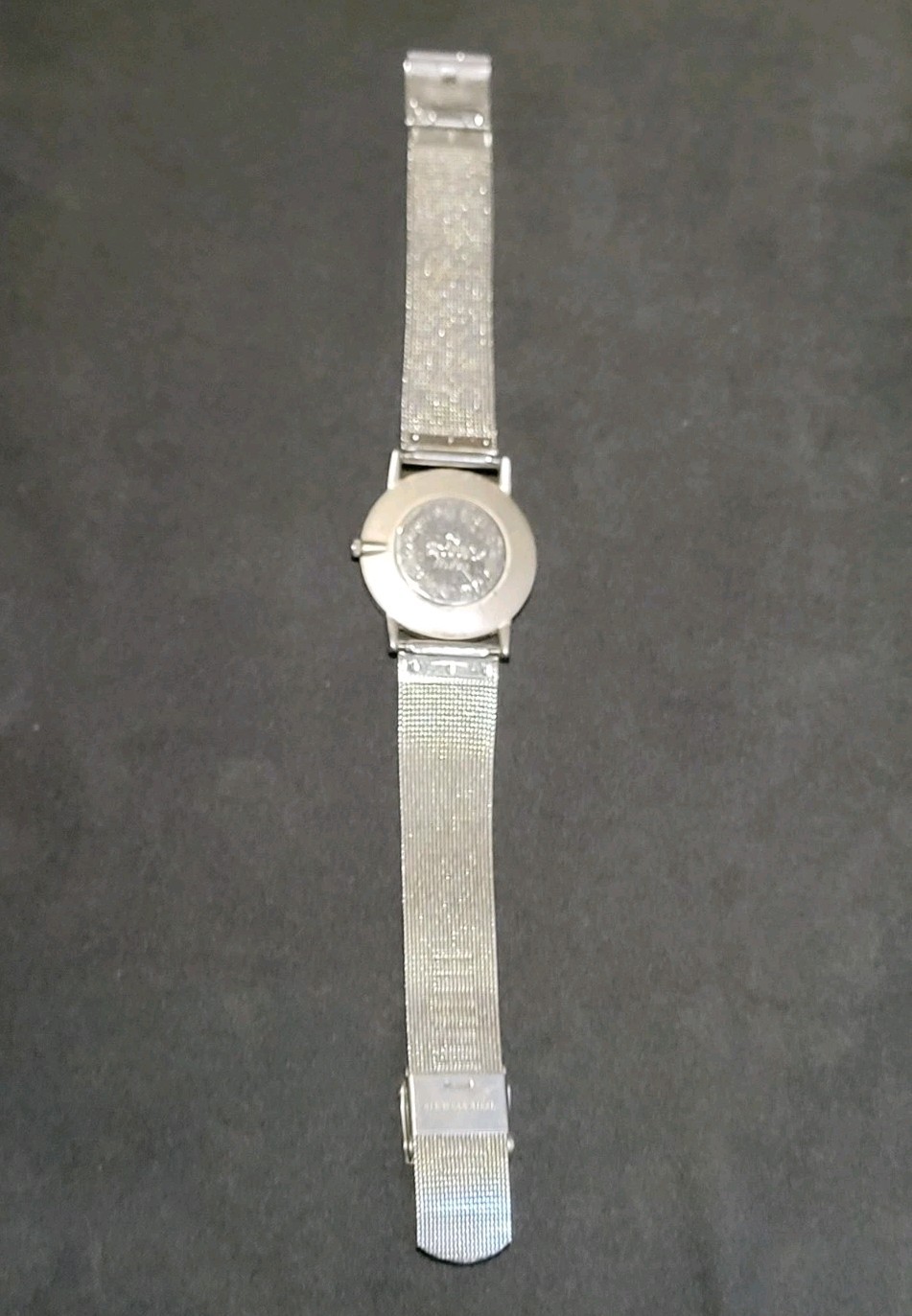 Skagen Steel 39LSSB Mens Watch Mesh Band Ultra Slim New Battery Working