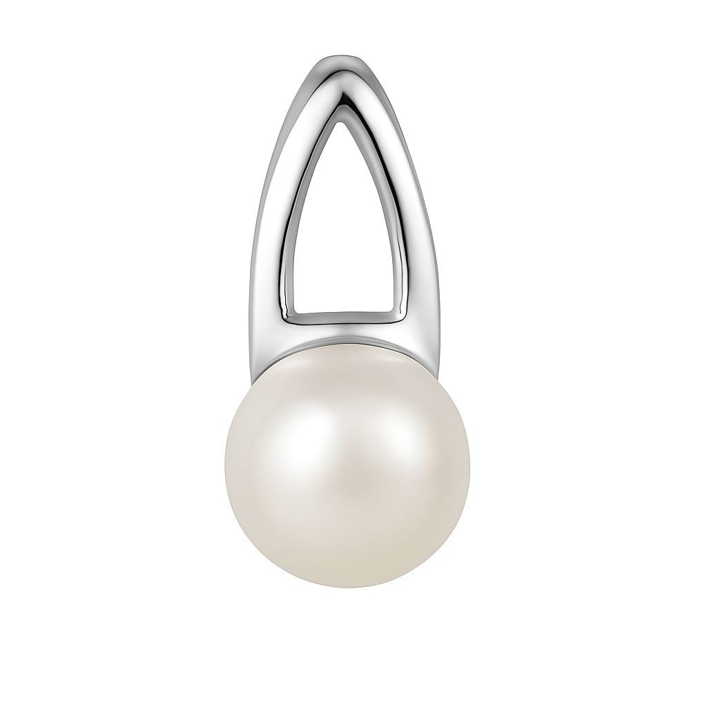 925 Silver Ladies Pendant with SWZP Beads Round Sparkle